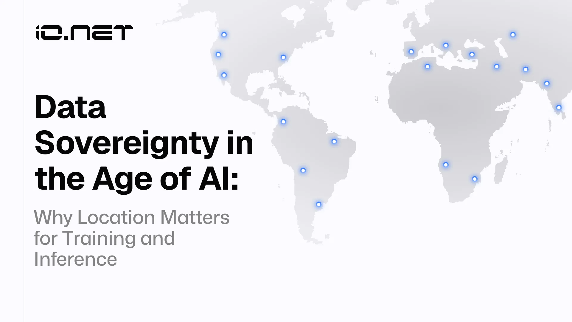 Data sovereignty in the age of AI: Why location is everything for training and inference